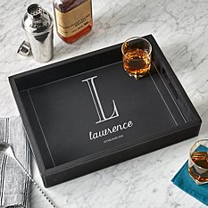 Name + Monogram Bar Tray